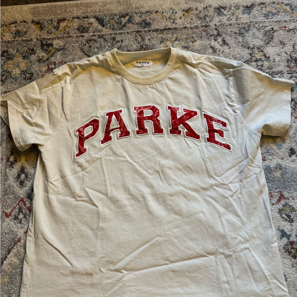 Parke Cream Short Sleeve Tee 4th of July Drop